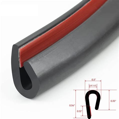 flexible rubber u channel.